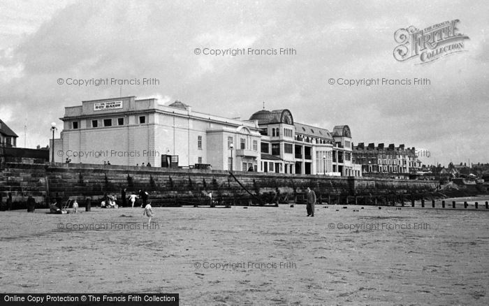 Photo of Bridlington, Spa, Royal Hall From The Beach 1951
