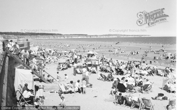 Photo of Bridlington, The Beach c.1955
