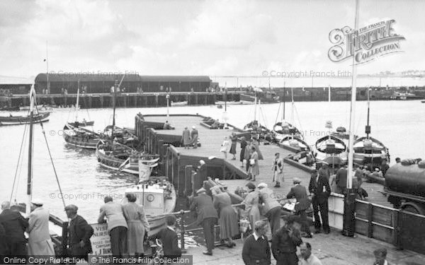 Photo of Bridlington, The Harbour 1954