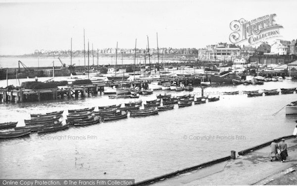 Photo of Bridlington, The Harbour 1954