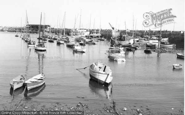 Photo of Bridlington, The Harbour c.1955