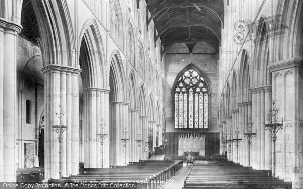 Photo of Bridlington, The Priory Church, Interior 1897