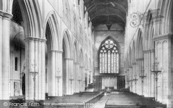 The Priory Church, Interior 1897, Bridlington