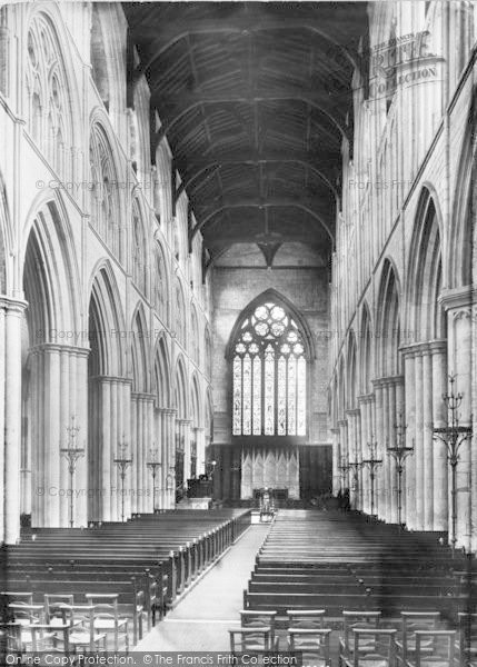 Photo of Bridlington, The Priory Church Interior 1897