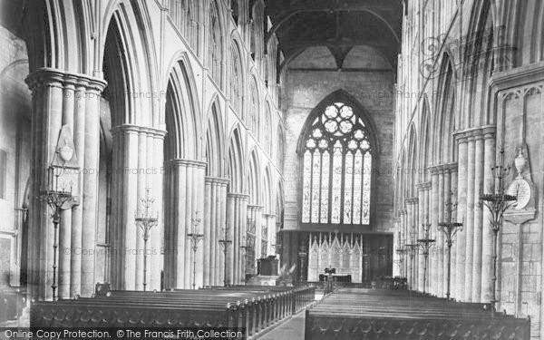 Photo of Bridlington, The Priory Church, Nave East c.1885