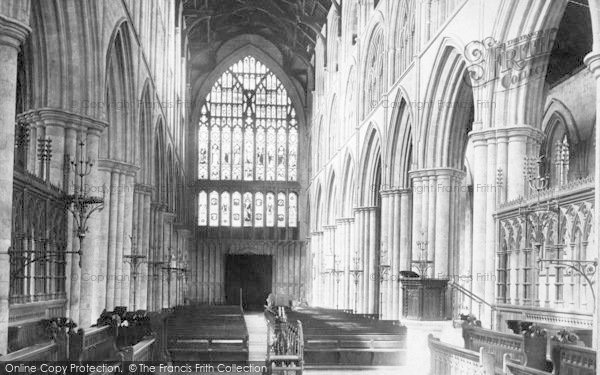 Photo of Bridlington, The Priory Church, Nave West c.1885