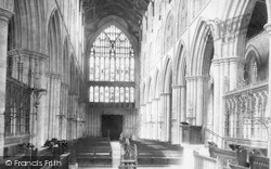 The Priory Church, Nave West c.1885, Bridlington