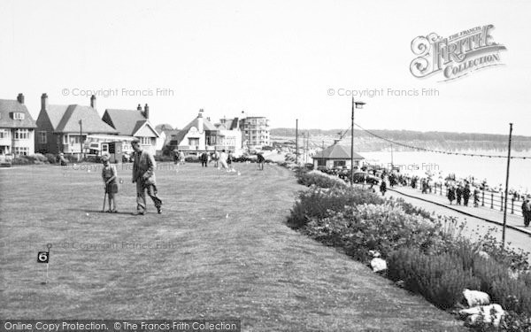 Photo of Bridlington, The Putting Green, North Marine Gardens 1954