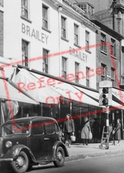 Brailey's Shop, West Street - East Street 1949, Bridport