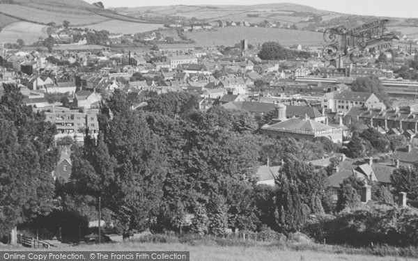 Photo of Bridport, From Allington Hill c.1960
