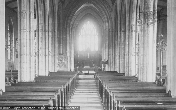 Photo of Bridport, Parish Church Interior 1899