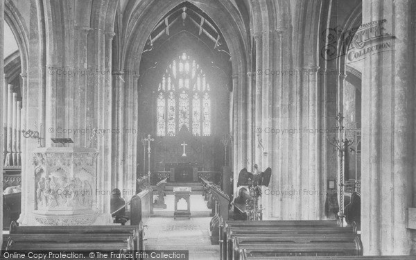 Photo of Bridport, Parish Church Interior 1902