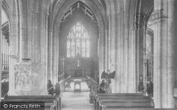 Parish Church Interior 1902, Bridport