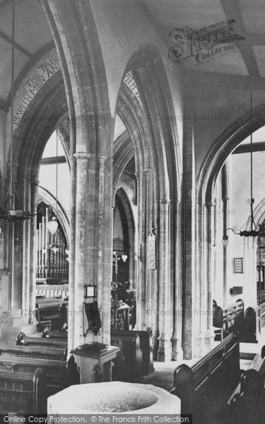 Photo of Bridport, St Mary's Church Font 1912