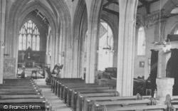 St Mary's Church Interior 1912, Bridport