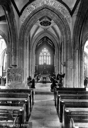 St Mary's Church Interior 1912, Bridport