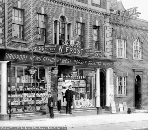 Photo of Bridport, W.Frost Shop Front, West Street 1909