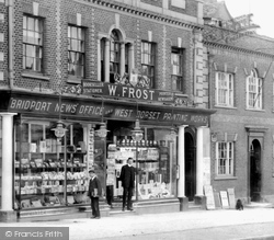 W.Frost Shop Front, West Street 1909, Bridport
