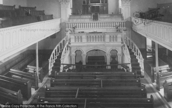 Photo of Bridport, Wesleyan Church Interior 1902