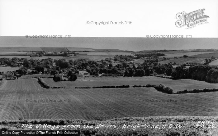 Photo of Brighstone, Village From The Downs c.1960