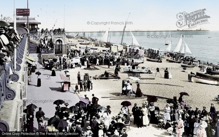 Photo of Brighton, Beach And Palace Pier 1898
