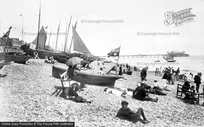 Photo of Brighton, Beach And Palace Pier 1902