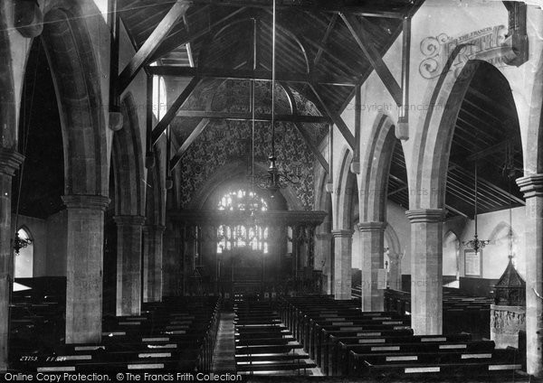 Photo of Brighton, Church Of St Nicholas, Interior 1890