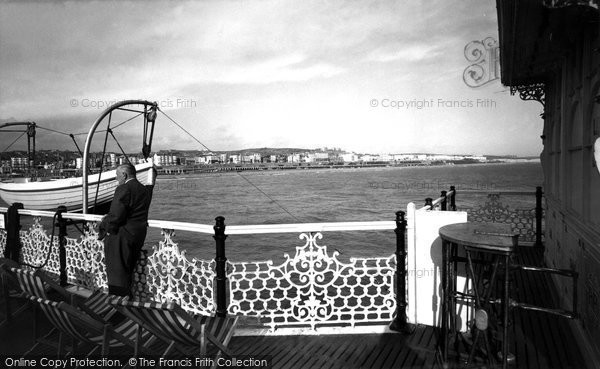 Photo of Brighton, Looking East From The Pier c.1955