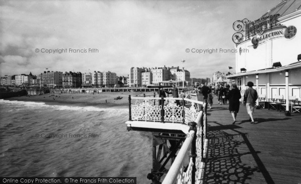 Photo of Brighton, Looking West From The Pier c.1955