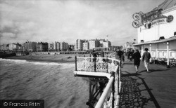 Looking West From The Pier c.1955, Brighton