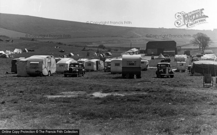Photo of Brighton, Municipal Camping Ground, Sheepcote Valley c.1955