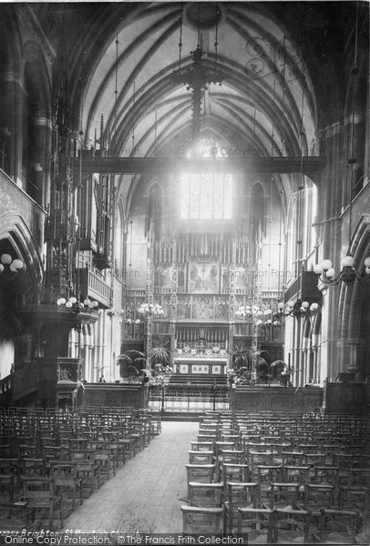 Photo of Brighton, St Martin's Church Interior 1889