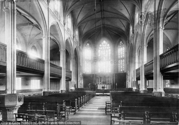 Photo of Brighton, St Peter's Church Interior 1889