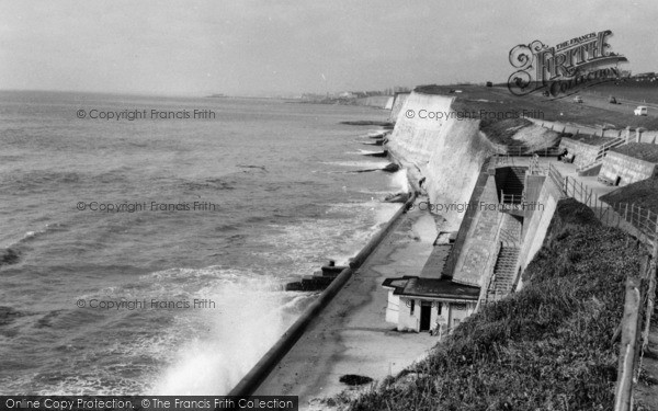 Photo of Brighton, the Beach, Ovingdean Gap c1955