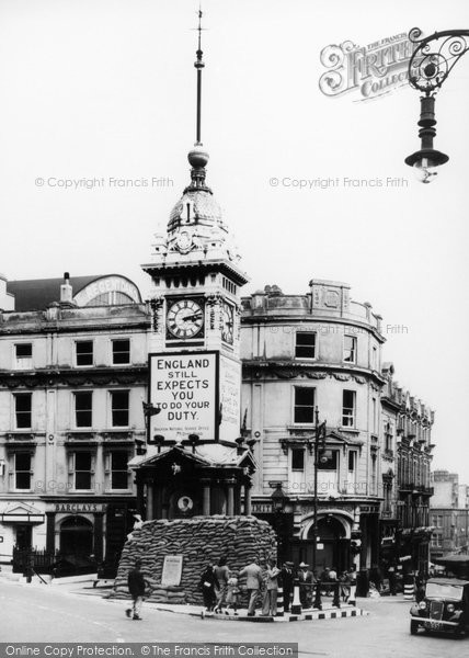 Photo of Brighton, The Clock Tower c.1942
