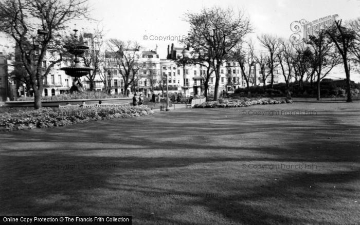 Photo of Brighton, The Fountain, Old Steine Gardens c.1955