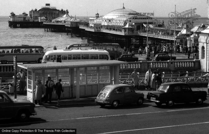 Photo of Brighton, Waiting For The Bus c.1955