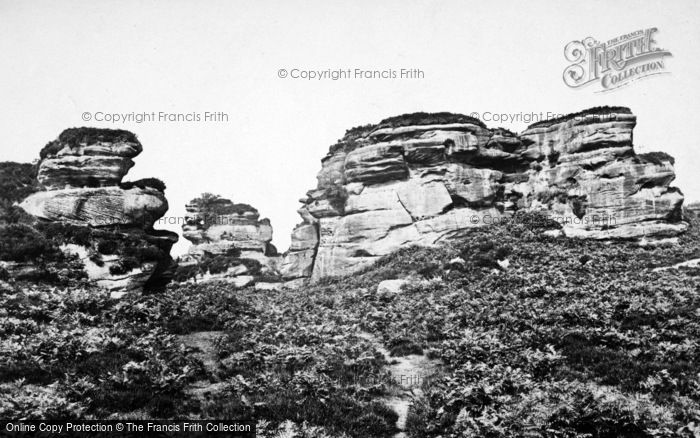Photo of Brimham Rocks, Hawk Rock c.1874
