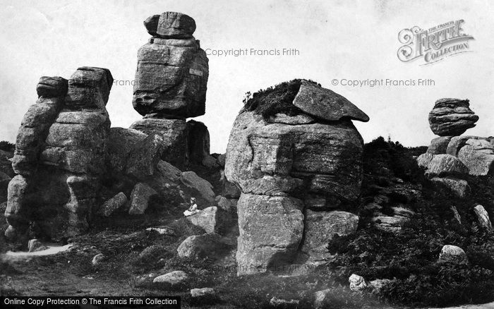 Photo of Brimham Rocks, Pivot Rock c.1874