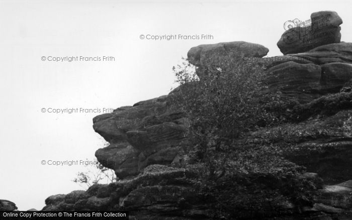 Photo of Brimham Rocks, The Lion's Head c.1960