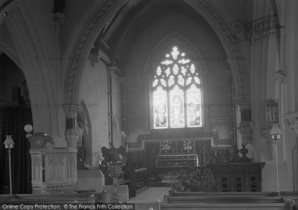 Photo Of Brimpton Parish Church Of St Peter Interior 1939 Photo Of Brimpton Parish Church Of St Peter Interior 1939