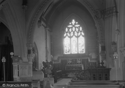 Parish Church Of St Peter Interior 1939, Brimpton