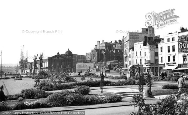 Photo of Bristol, A View From The Centre Towards St Augustine's Reach c.1950