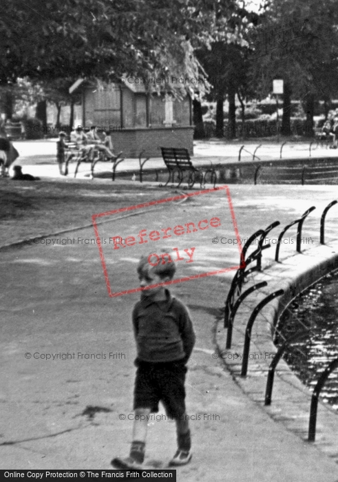 Photo of Bristol, Boy In The Park c.1950