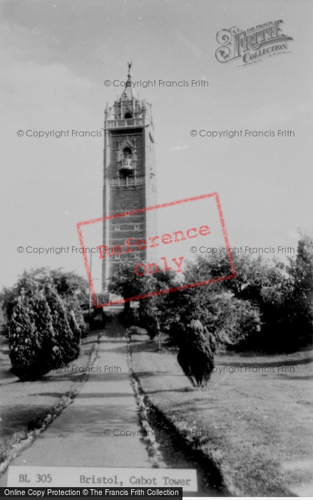 Photo of Bristol, Cabot Tower c.1960