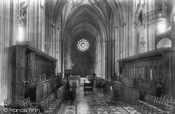 Cathedral, Choir West 1900, Bristol