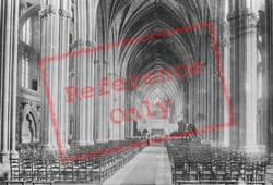 Cathedral, Nave East 1900, Bristol