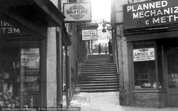 Photo of Bristol, Christmas Steps c.1935