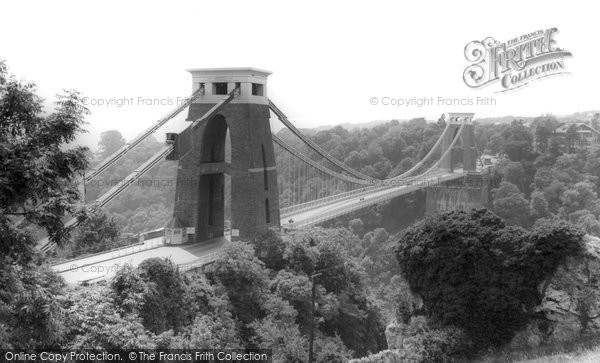 Photo of Bristol, Clifton Suspension Bridge c.1960