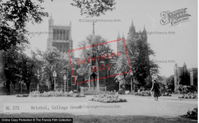 Photo of Bristol, College Green c.1950